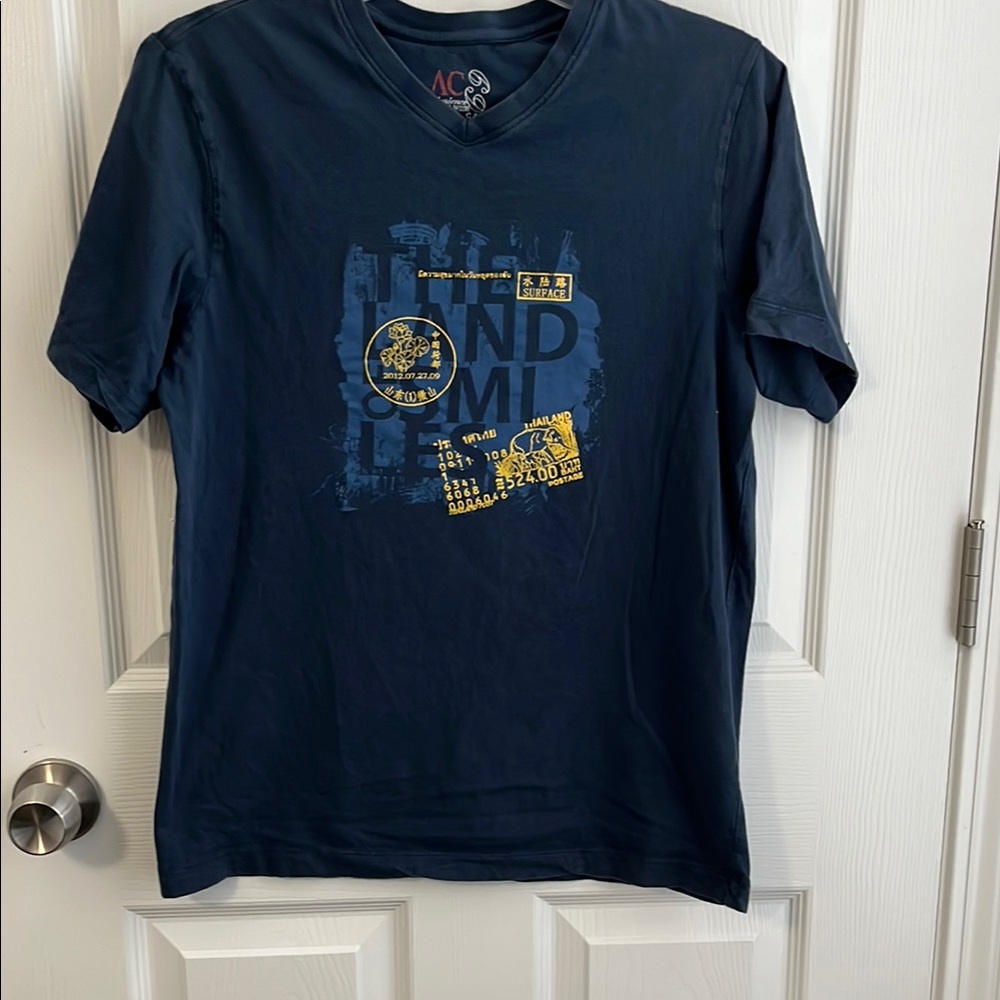 Men's Navy Graphic T-Shirt